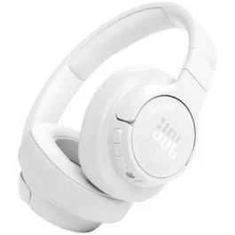 JBL Auriculares Inalámbricos Tune 770NC con Cancelación de Ruido Adaptativa, Bluetooth 5.3, 70h Batería, Micrófono, Plegables - Blancos